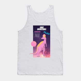 Dinosaur playing basketball Tank Top